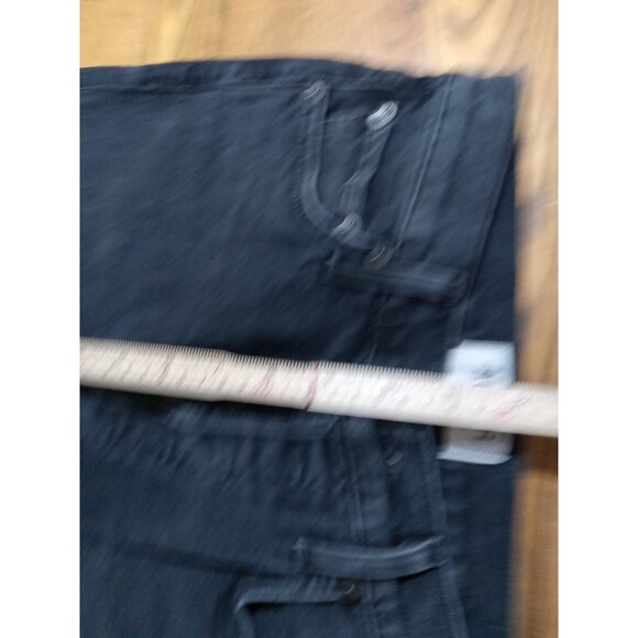 AGOLDE Jeans Womens 25 BLACK faded BUTTON FLY STRAIGHT LEGS ? Preowned Denim - Picture 7 of 12